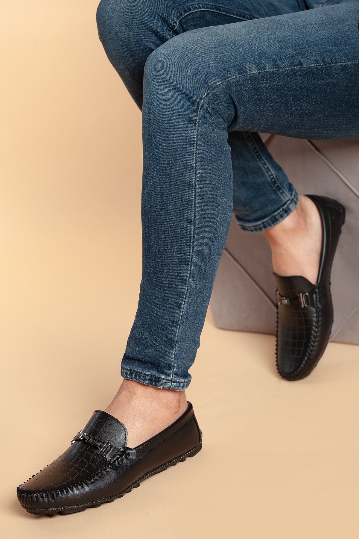 D036 Siyah Ortopedik Günlük Erkek Ayakkabı