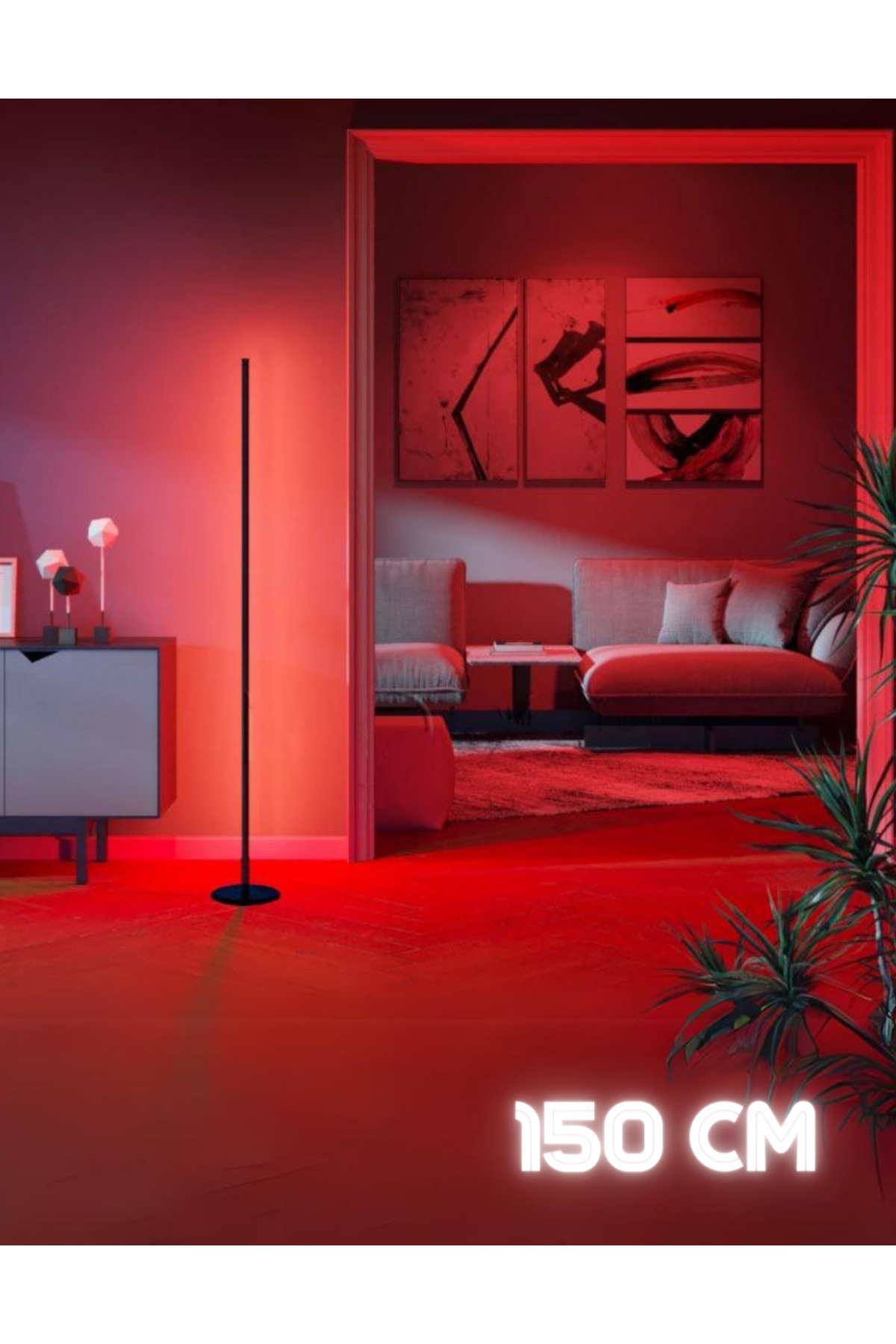150 Cm Uzunluk - Oda Aydınlatma Sistemi - Full Rgb - Full Renk - Kumandalı -orjinal