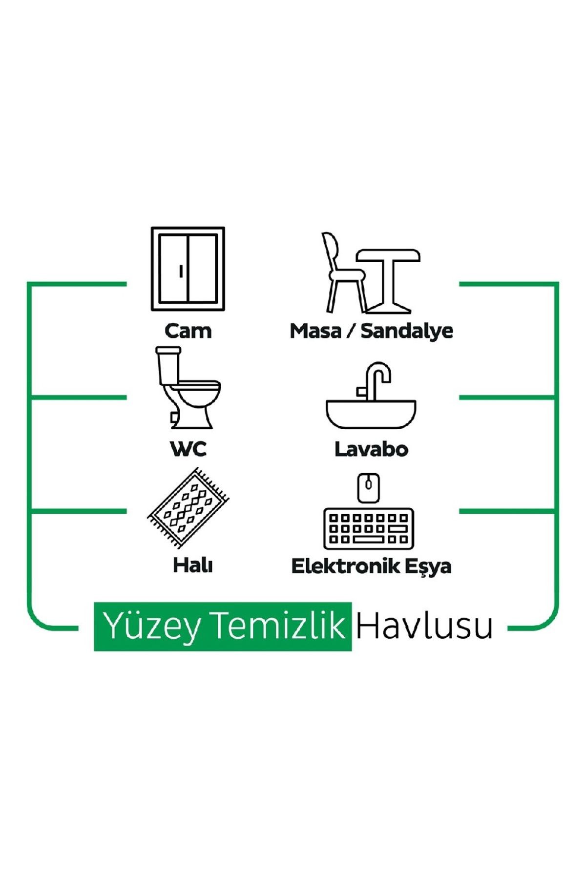 Easy Clean Yüzey Temizlik Havlusu 100 Yaprak X 3 Adet